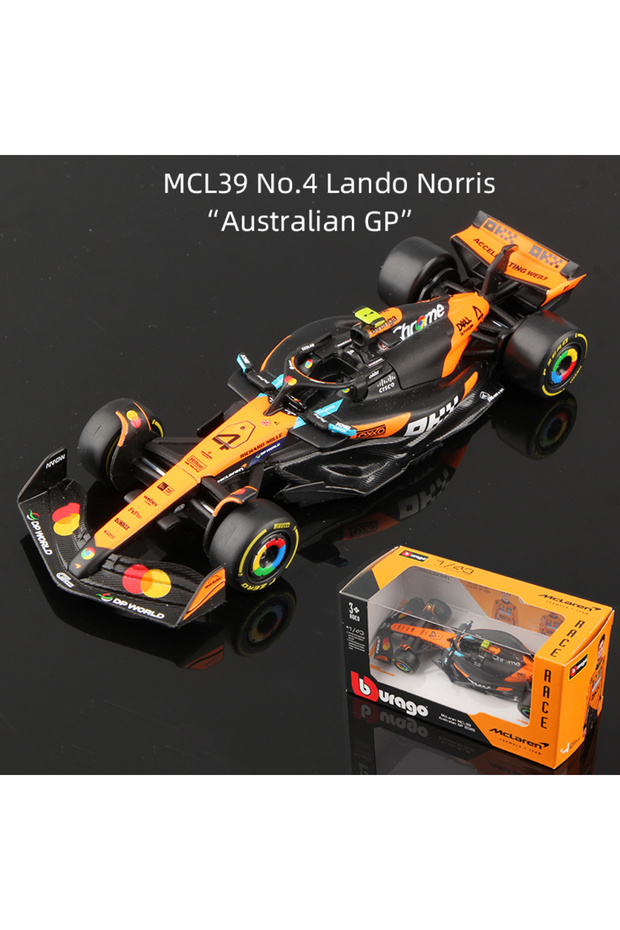 4-NOR-Australia Bburago 1:43 F1 Alloy Car Model 2025 Season Formula Racing Die Cast Toy SF25 RB21 W1