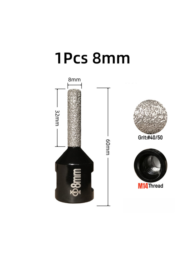 M14-8mm 6/8/10/12mm Multi Purpose Ing and Grinding Bit Dry Porcelain Tile Marble Core Bit Granite Ho