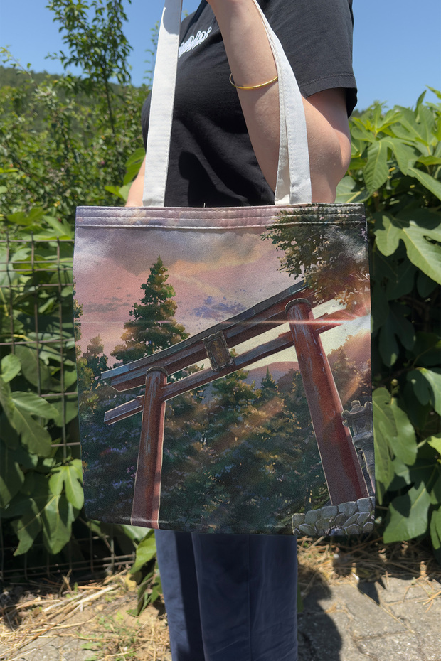 Kimi No Na Wa V4 Summer Winter Double-Sided Canvas Printing Tote Bag Anime Bag
