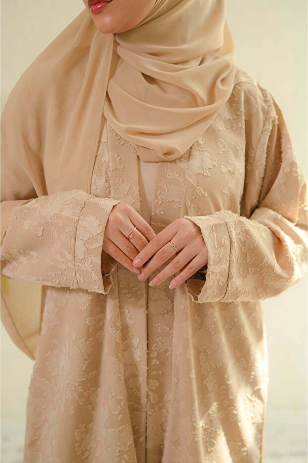 Summer breeze abaya - Beige