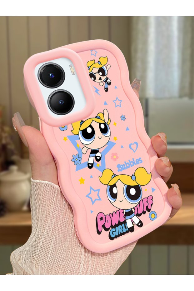 Vivo Y56 Compatible Case Camera Protective Pink Silicone Couple Phone Case Cartoon Pattern