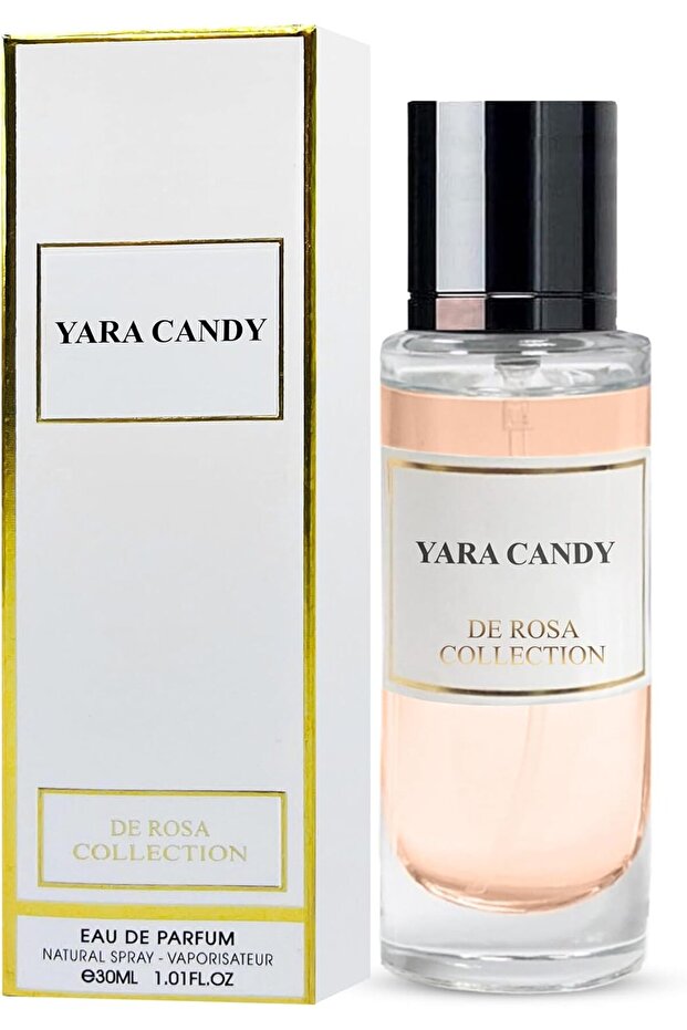 Yara Candy 30ml De Rosa Collection | Long Lasting Arabic Perfume | Eau de Parfum | Timeless Fragrances for Women | Perfumes for Women
