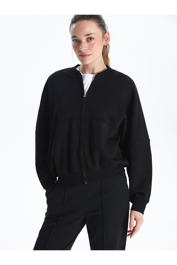 Nevavm College Collar Women's Zipper Sweatshirt with a Difference