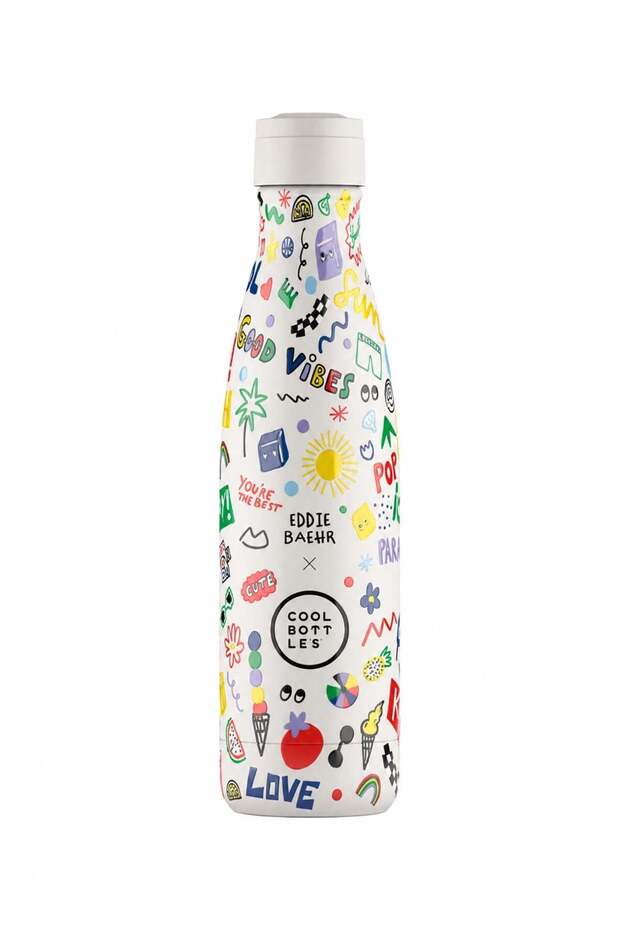 Cool Bottles Eddie Baehr - Good Vibes 500 ml Stainless Steel Flask Thermos Multicolor