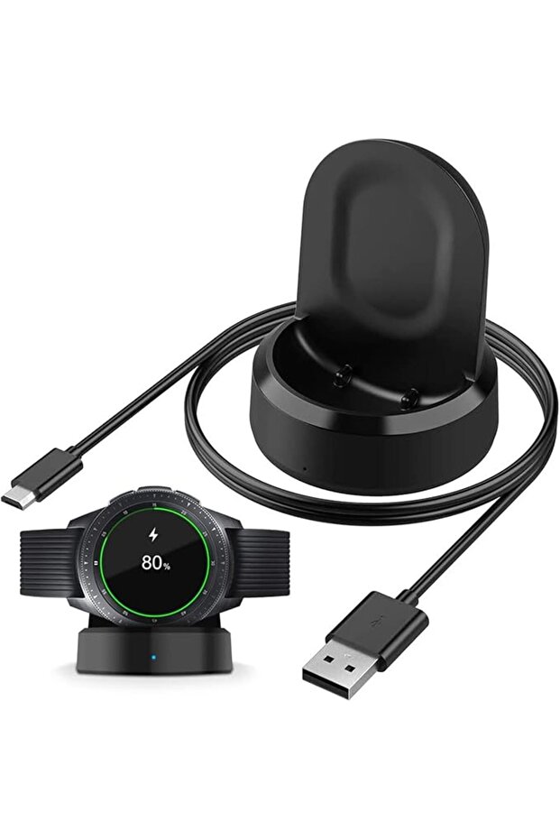 قاعدة شحن لاسلكية سريعة، حامل شحن سريع للساعات الذكية مع كابل USB، شاحن لاسلكي مغناطيسي