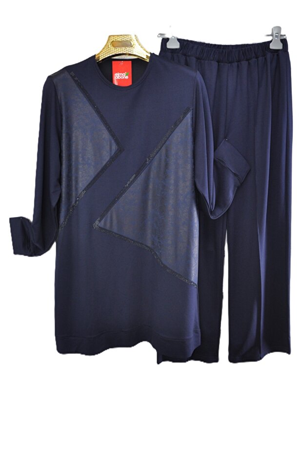Plus Size Oy Sho Tunic Suit with Pants