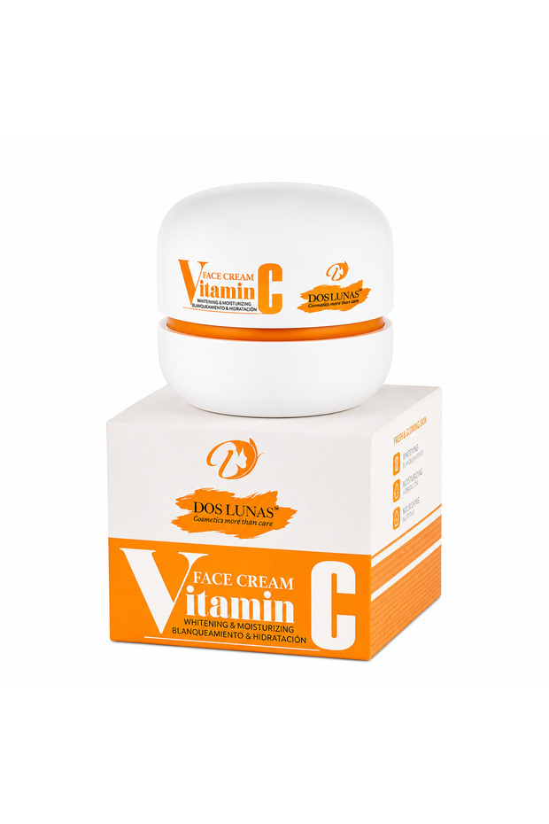 Dos Lunas Moisturizing Face Cream, Anti-aging Day and Night Cream With Vitamin C 50 g