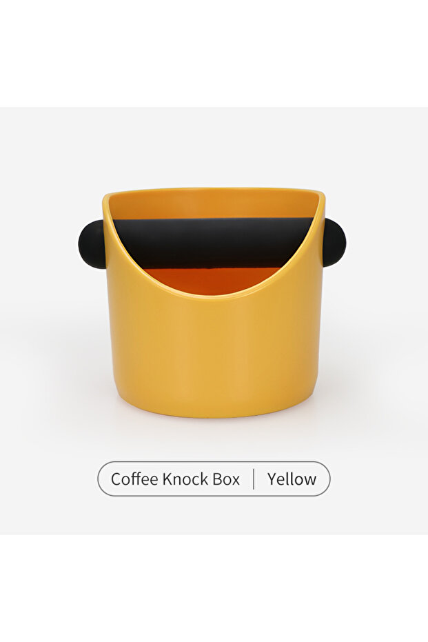 A Yellow 450ml Espresso Knock Box Coffee Grounds Container Anti Slip Dump Bin Grind For Delonghi Bre