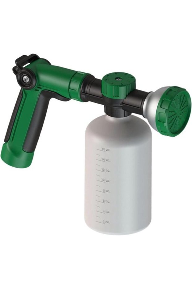 Hose Sprayer with Soap Dispenser - Garden Sprinkler Water Gun - Watering Plants - Built-in Soap Dispenser - 500 ml - Grey