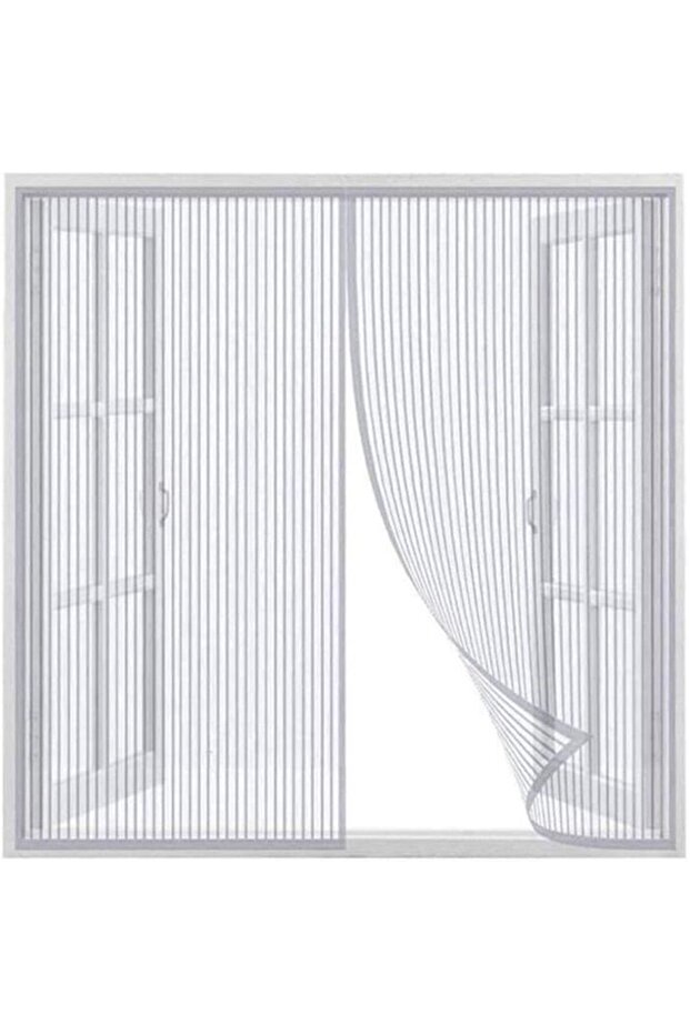 Magnetic mosquito net - 150x180 cm - Ultra-fine mesh - Automatic closing - White