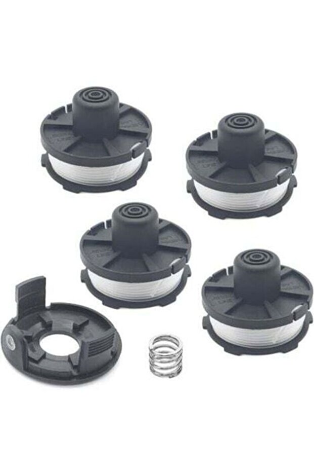 Lawn Mower Parts Blade Head Spool Replacement Parts 196146-9 195858-1 Includes 4 Spools 1 Blade Head Cover