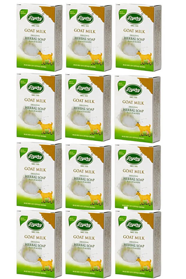 Original Handmade Goat Milk Herbal Soap 75gm (Pack of 12)