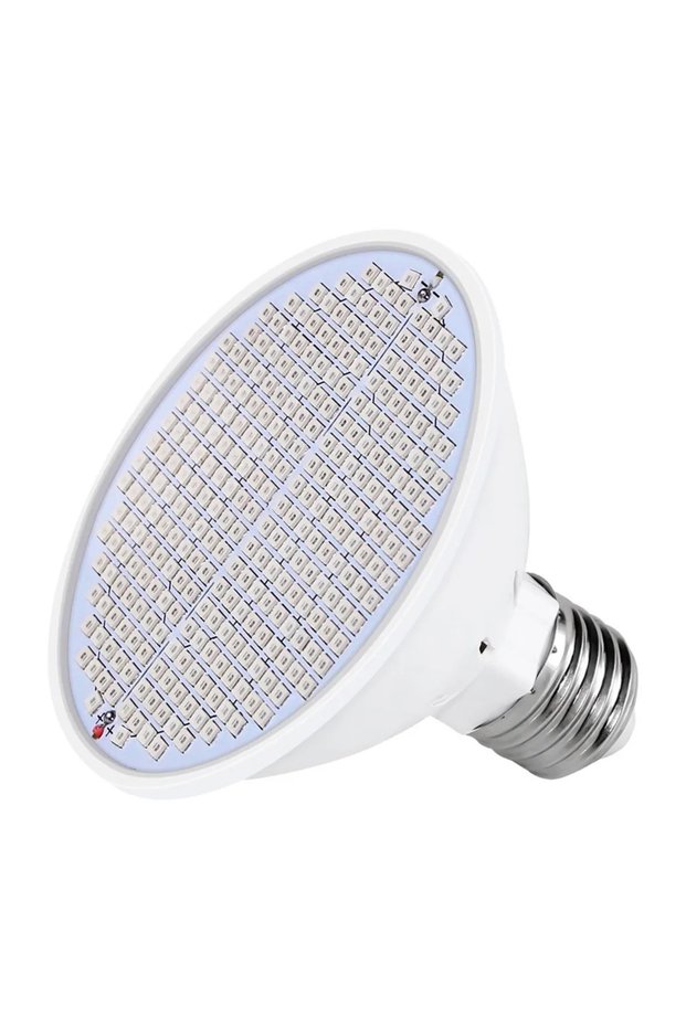 E27 LED plant light, 300 LED beads, red and blue spectrum, 18 watts, suitable for indoor plant growth, flowers, vegetables, and succulents.