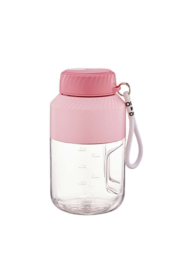 juicer & blender - 35.19 oz/1000 ml large capacity - 10 SS blades - USB Recharge - for smoothies - milkshakes - & food processing - pink