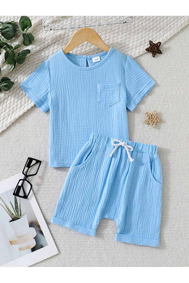 Boys Cotton T-Shirt and Shorts Set