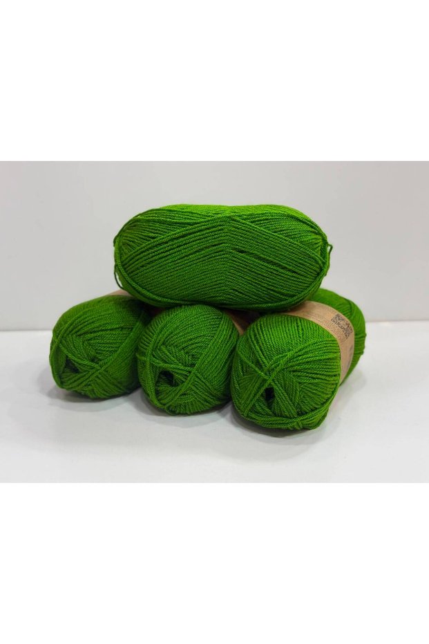 Yarn Bee Ss Low Piiling Ebruli Export Surplus Hand Knitting Yarn 400Gr - Green