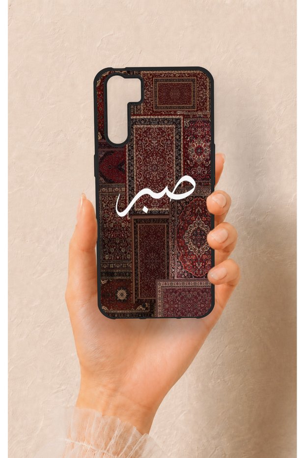 حافظة سيليكون مزخرفة بنمط السجاد العرقي متوافقة مع هاتف Oppo A91