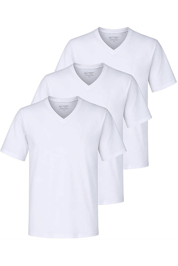 3-Pack Premium Men's V T-Shirt Moonlight