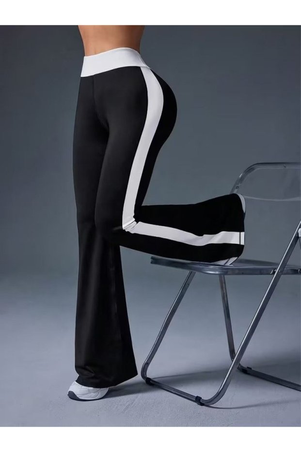 Women's High Waist Flared Diver Leggings