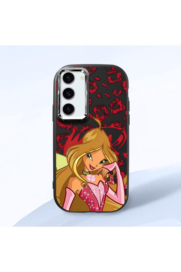 Black Silicone Case with Shock-Absorbing Camera Protection Compatible with Samsung Galaxy S23