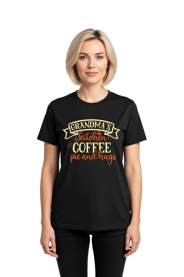 Women's Casual Printed Short Sleeve T-Shirt Kitchen Themed Graphic Pattern Relaxed Fit Cotton Modern Stylish Elegant