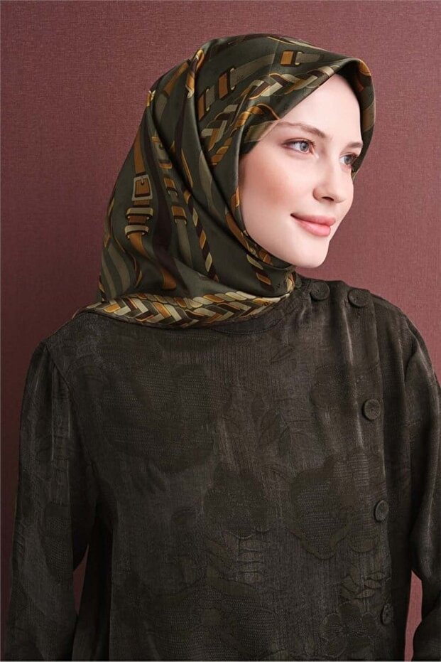 وشاح حرير جاكار 9607D-04