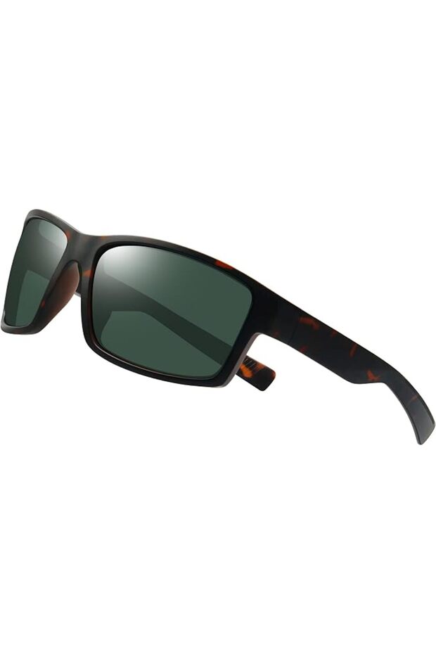 Sport Sunglasses for Men Women Uv Protection Lightweight Tr90 Rectangular Polarized Frame