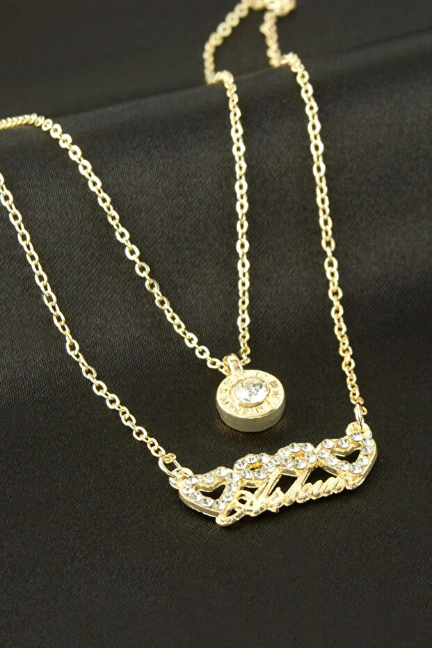 My Love Written Double Necklace