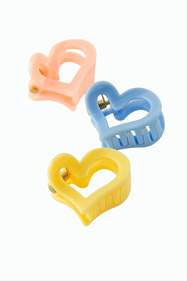 3 Pieces Heart Latch Buckle 2 cm