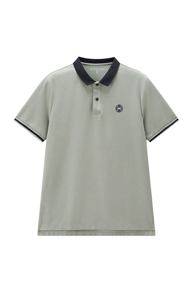 Men's Cotton Blend Pique Embroidered Polo