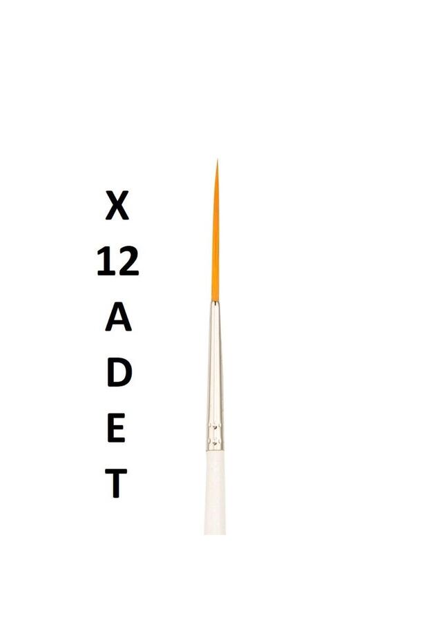 222 Series Synthetic Bristle Line Brush No: 1 X 12 Pieces