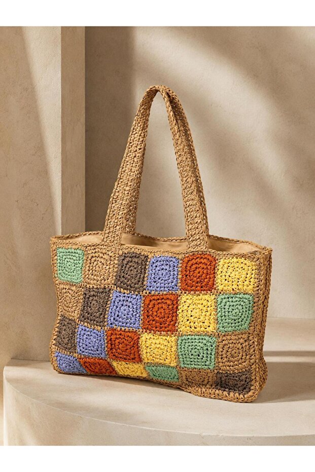 Mix Straw Bag 35X50 Cnt1039