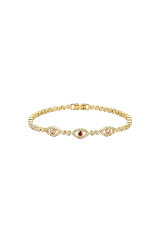 Steel Color Zircon Eye Bracelet