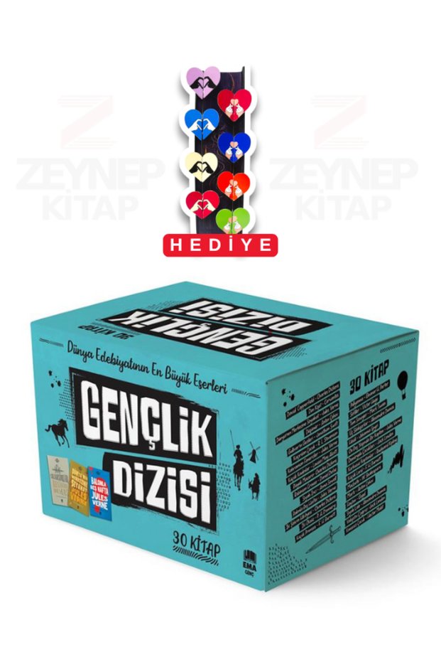 Gençlik Dizisi 6, 7, 8.Sınıflar Dünya Edebiyatından 30 Kitap Set (8'li Kalp Ayraç Hediye)
