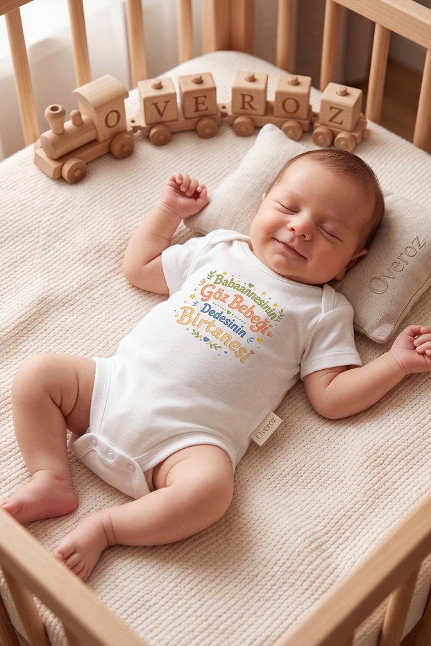 Grandfather and Grandmother Written Baby Bodysuit for Boys and Girls, White Short Sleeve Bodysuit with Snap Fasteners, Baby Gift 5683-47