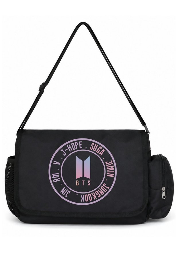 Bts Music Group Printed Unisex School, Sports, Office Multi-Purpose Messenger Bag