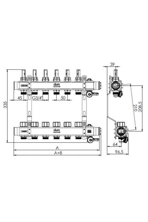 Splitter pentru sistem de boxe de podea R-10 sections