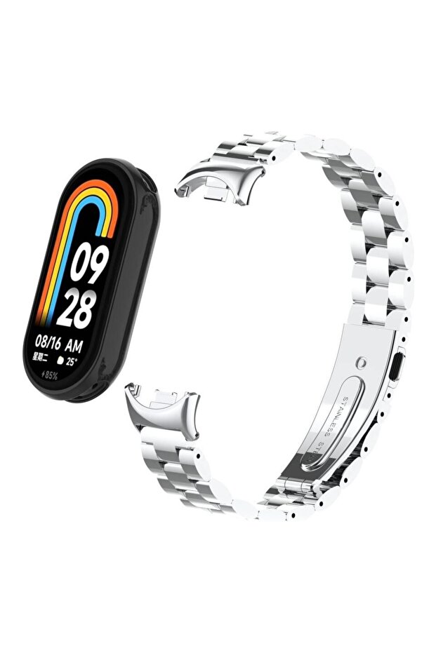 Xiaomi Mi Band 8 / Band 9 / Band 10 Compatible Stainless Steel Strap Metal