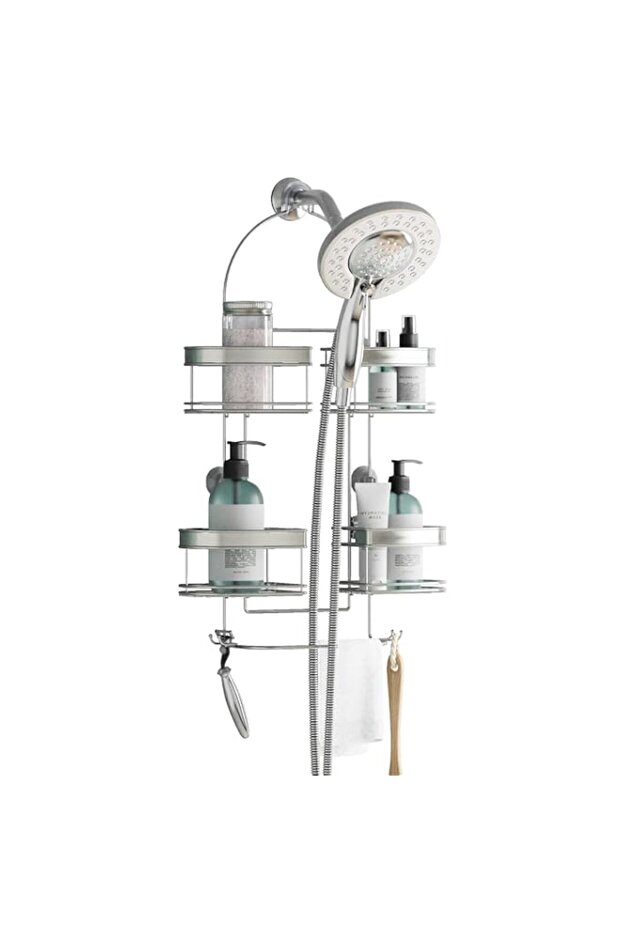 Zenna Home Expanding Shower Caddy, Rust-Resistant, Stainless Steel