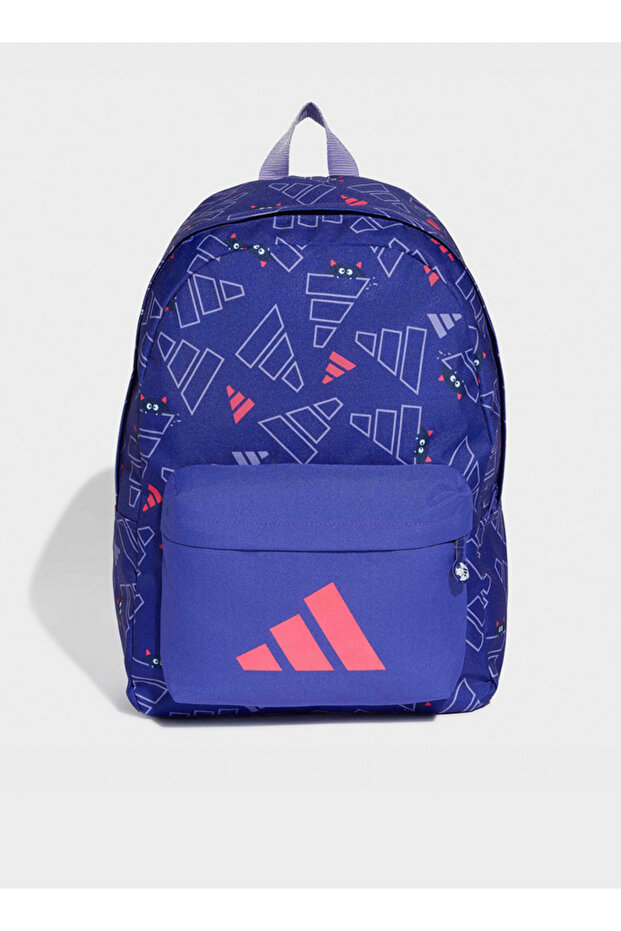 Logo Print Backpack for Kids 8-13 Years with Front Pocket - 23 L