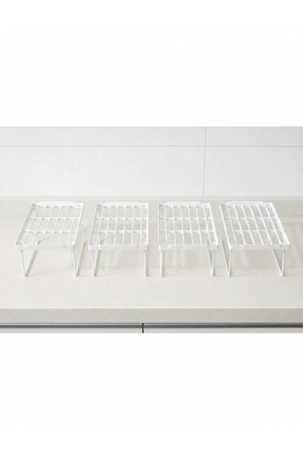 In-Cabinet Space-Saving Organizer Shelf Foldable Kitchen & Refrigerator Organizer 14X30 cm