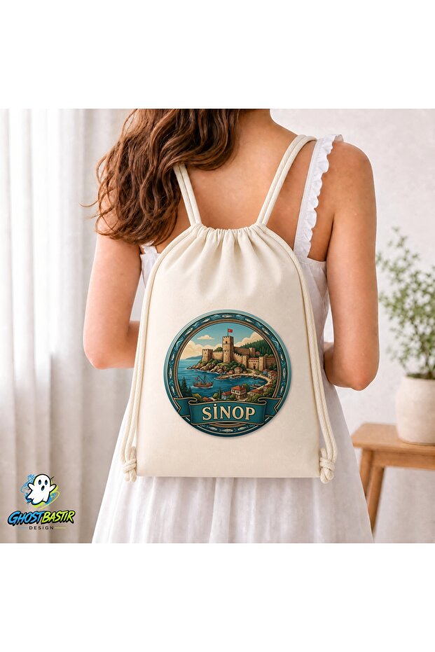Sinop Drawstring Linen Bag C280