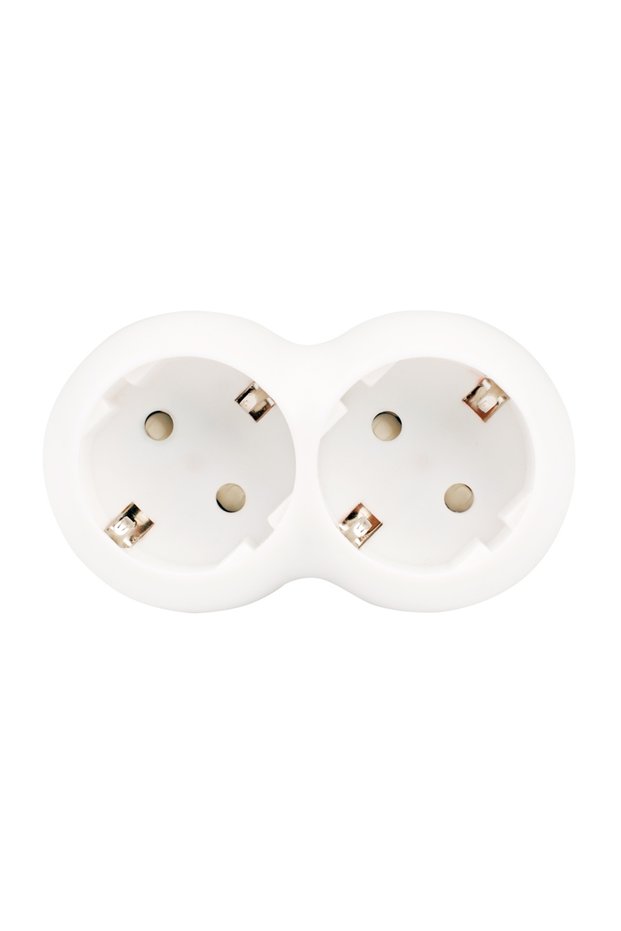 Adapter 2 sockets Hoff Line, 16A, white