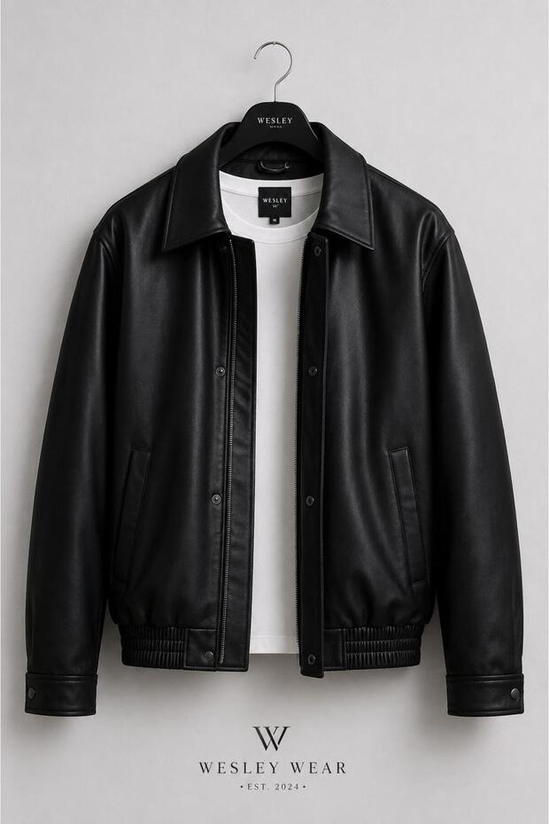 Yari Oversize Men's Leather Jacket