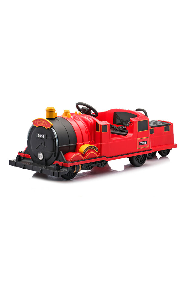 Kids Ride-On Train For Backyard Fun – Battery Powered With Remote Control, Real Steam Stack, MP3 & Working Caboose
