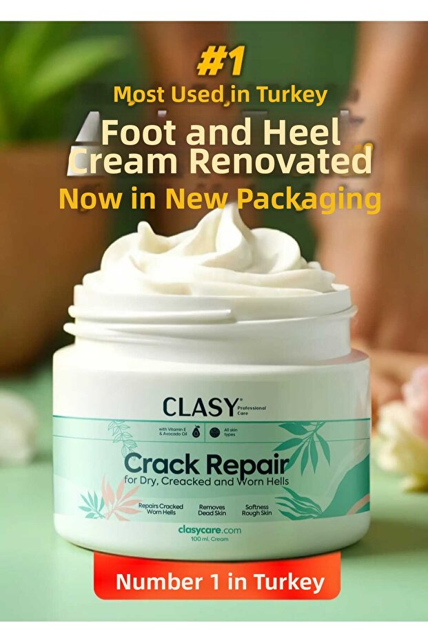 Clasy Care Perfect Care Cream for Heel Cracks and Feet - 100 ml