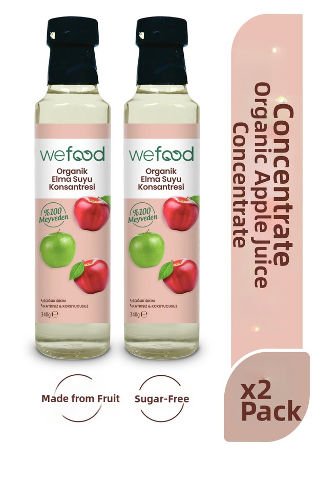 Organic apple juice concentrate 340 gr 2-pack