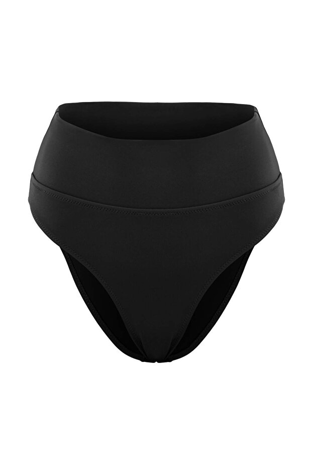 Siyah Hipster Süper Yüksek Bel LYCRA® XTRA LIFE Bikini Altı TBESS26BA00019 - 5