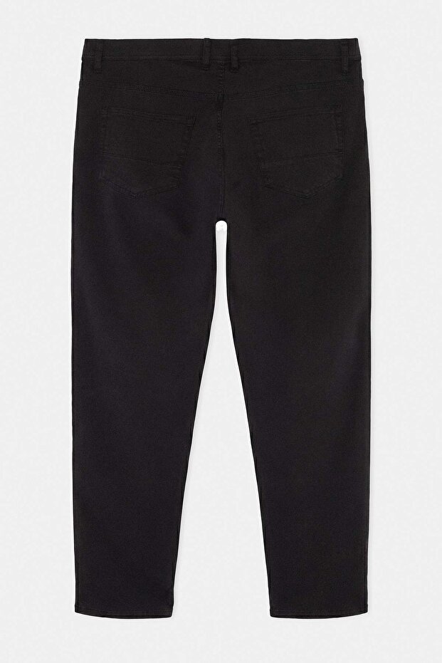 Büyük Beden Siyah Regular Fit Esnek Kumaş Kot Pantolon Jeans TMNSS26CJ00001 - 6