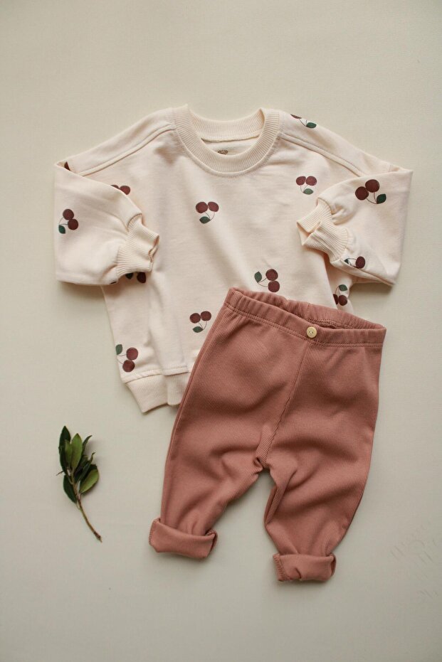 Kiraz Printed Baby Bottom and Top Set